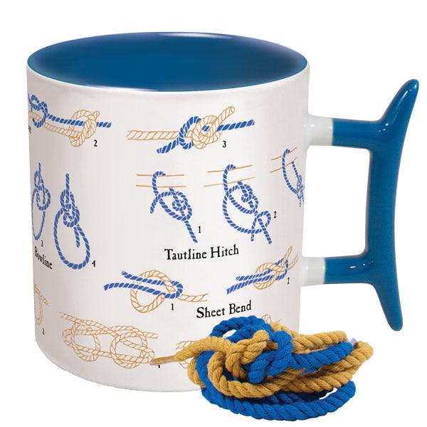 How To Tie Knots Mug with cleat handle and ropes