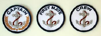 Patches -- Captain, First Mate and Crew