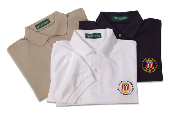 Men's - Captain Polo - USCG Licensed Logo