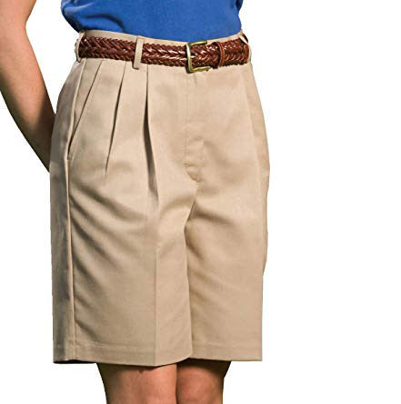 Women's Pleated Uniform Short Pants