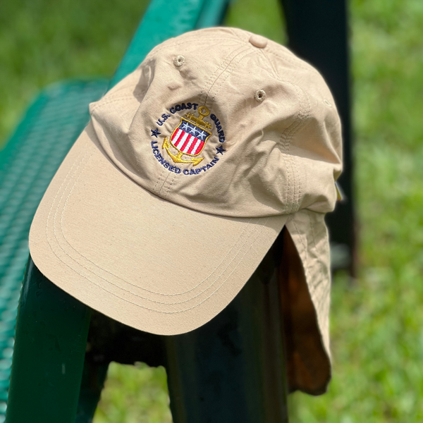 Adams Extreme Outdoor Cap with USCG Licensed Captain Logo
