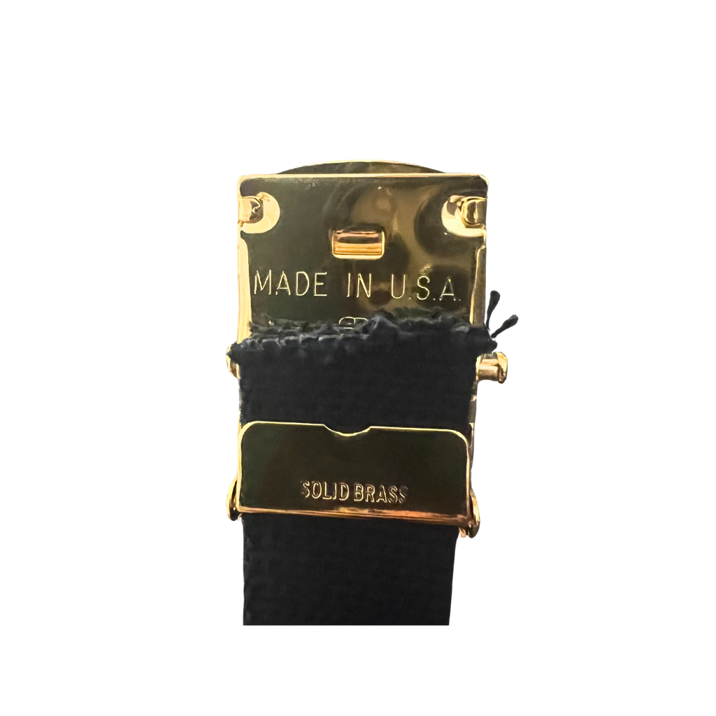 Web Belt with Enameled Anchor Buckle