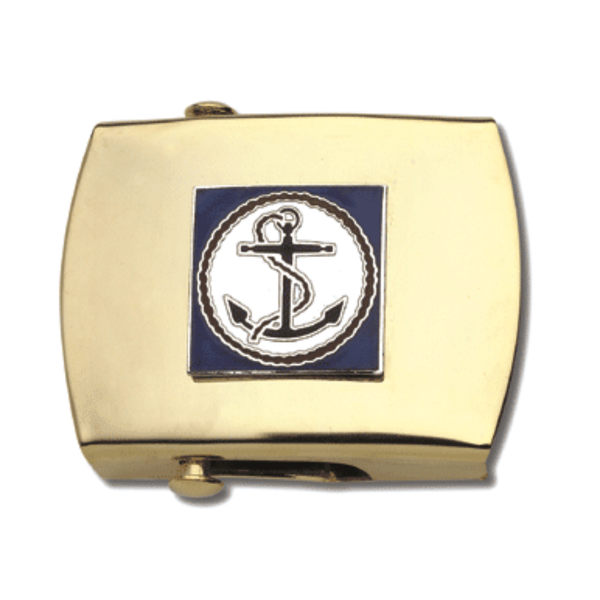 Web Belt with Enameled Anchor Buckle