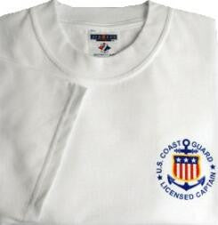 USCG Licensed Captain T-Shirt with Short Sleeves