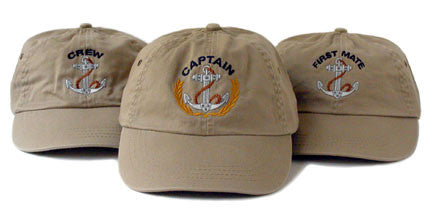 Captain, First Mate, Crew Hats