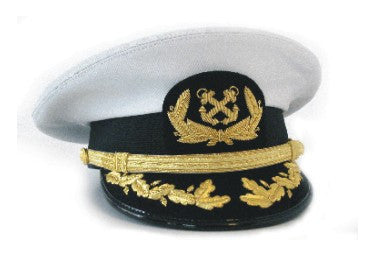 Officer's Hat With Deluxe Visor – Captain's Gear