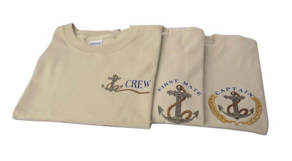 Captain, First Mate, Crew T-Shirt
